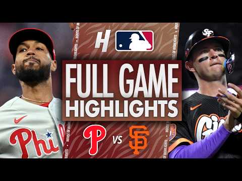 샌프란시스코 VS 필라델피아 MLB 하이라이트