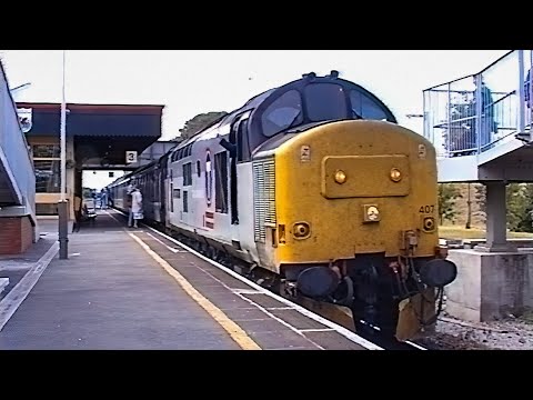Class 37s on the North Wales Coast at Prestatyn - 4k Remaster