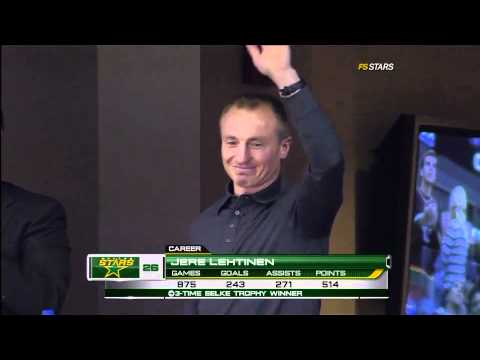 Stars salute Jere Lehtinen 12/10/10