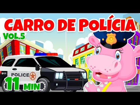 Carro de Polícia Canções de carro Vol. 5 - Giramille 11 min | Desenho Animado Musical