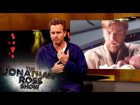 Ewan McGregor Gives A Hilarious Demonstration Of How He Filmed The Star Wars Prequels Behind A Green Screen Alone