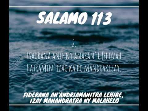 SALAMO 113 [Baiboly Malagasy]