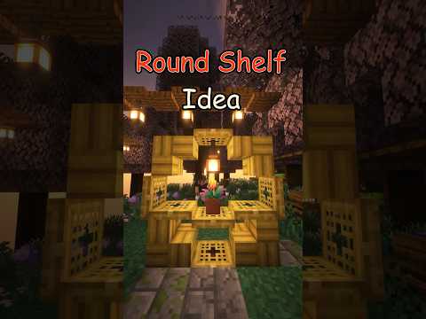 "INSANE!! Build a Round Shelf in Minecraft!" #minecraft