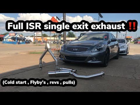 Infiniti G37 Gets Full ISR Single Exit Exhaust!!! (Loud!)