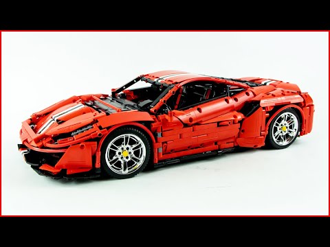 CaDa Ferrari 488 Master Series C61042W MOC Super Car Speed Build - Brick Builder