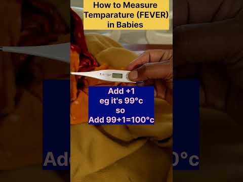 How to Measure Temperature Fever in Babies #baby#newborn #shortvideo