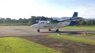 preview picture of video 'Pesawat Twin Otter MASWings berlepas dari Lapangan Terbang Lawas.'