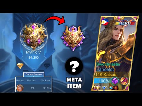 THIS LANCELOT NEW META BUILD WILL HELP YOU REACH MYTHICAL GLORY! ( SOLO RANKED GAMEPLAY! )