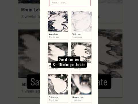Explore lake satellite images on SaskLakes