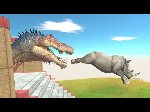 The dinosaur makes a surprise attack | Animal Revolt Battle Simulator