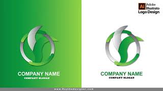 How to Design a Letter logo with f in Illustrator | Create Logo design