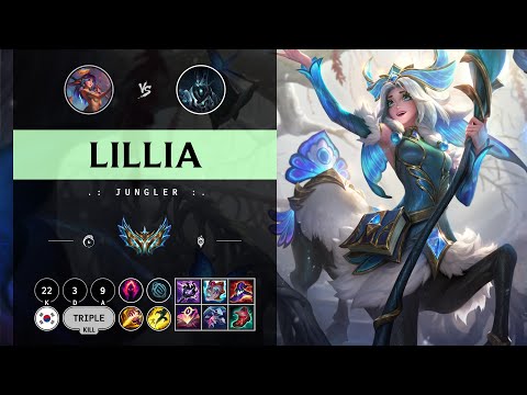 Lillia Jungle vs Karthus - KR Challenger Patch 14.10