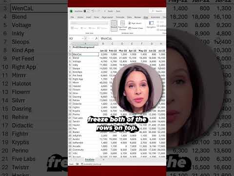 Excel Row & Column Freezing: Quick One-Click Guide Excel Row & Column Freezing: Quick One-Click Guide