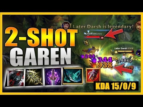DIAMOND Garen Vs Malphite Top Lane II EASY RANK WIN with Garen   KDA 15/0/9- League of Legends S8