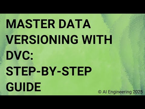 Master Data Versioning with DVC Step-by-Step Guide