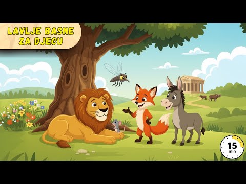 Lavljе Basne za Djecu 🦁 | 5 Klasičnih Ezopovih Priča o Životinjama s Poukom za Djecu