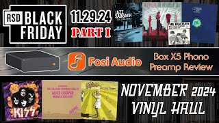 RSD Black Friday Pt. 1/November 2024 Vinyl Haul + Fosi Audio Box X5 Phono Preamp Review