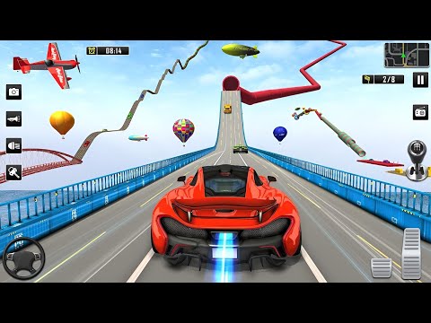 Ramp Car Stunts Racing Simulator 2024 - Impossible Mega Tracks 3D - Android GamePlay #2