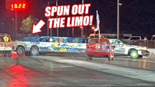 Our Limo Got PIT MANEUVERED! Demolition Drag Racing at Cleetus and Cars 2018!