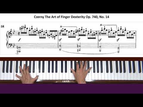 Czerny The Art of Finger Dexterity Op. 740, No. 14 Piano Tutorial