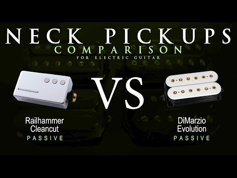 Railhammer CLEANCUT vs DiMarzio EVOLUTION - Neck Guitar Pickup Comparison Tone Demo