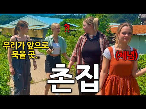 한국에 막 도착한 독일여자들을 호텔이 아닌 시골 촌집으로 데려가자 보인 충격적인 반응