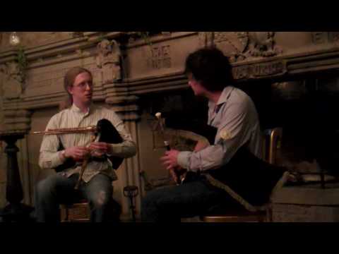 Jarleth Henderson, Uilleann pipes, and Andy May, Northumbrian pipes