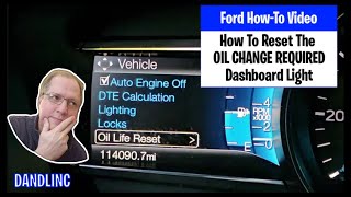 Resetting a Ford's OIL CHANGE REQUIRED Light (DIY How-To)