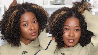 The Easiest Glueless Curly Bob Wig | Wear & Go With Seamless Edges Ft. LuvMe Hair