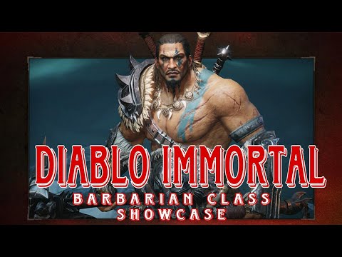 Diablo Immortal: Barbarian Class Gears and Skills Showcase