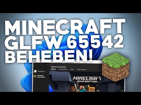 Minecraft: FIX GLFW Error 65542!  |  problem solving |  German |  2022