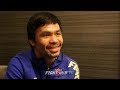 MANNY PACQUIAO'S GRAND ARRIVAL MEDIA SCRUM - PACQUIAO VS BRONER