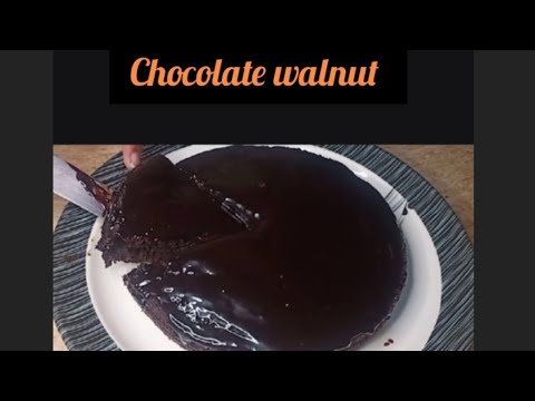 Easy chocolate walnut cake/homemade chocolate cake without oven/CHOCOLATE WALNUT cake