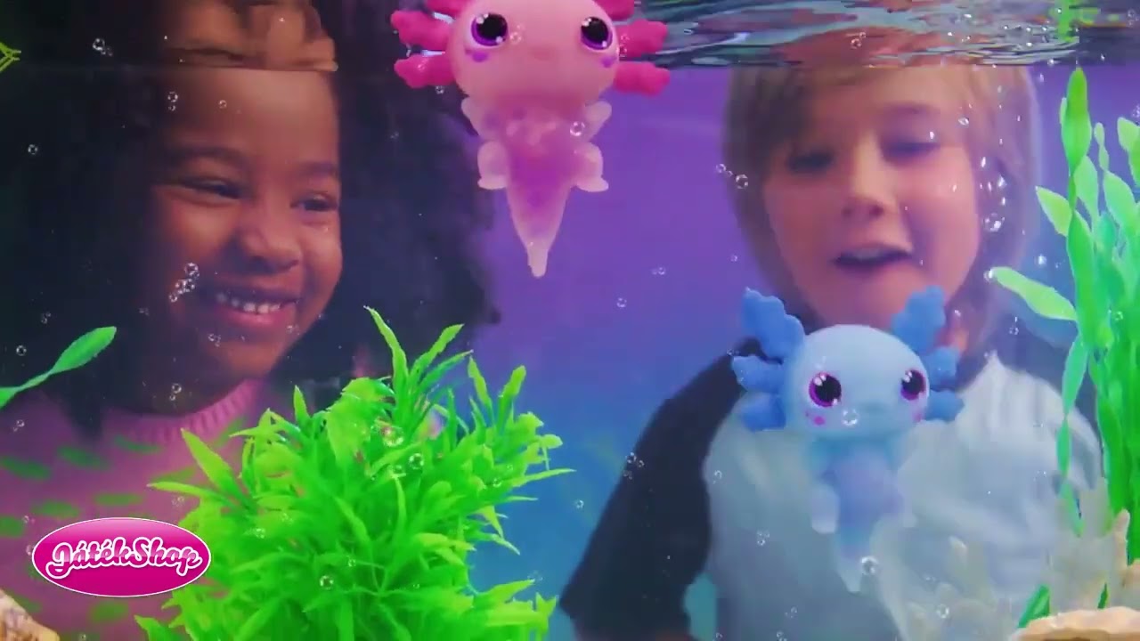 Let’s Glo Axolotl: Világító vízipajtás szett videó