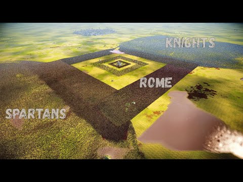 Battle of 3 Armies: Rome vs Knights vs Spartans - UEBS 2