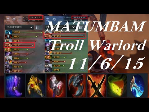 MATUMBAMAN Troll Warlord - ugly duckling 2/6/3 to 11/6/5 - Liquid vs Secret Full Game2 - Dota2