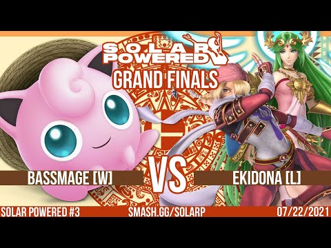 Solar Powered #3 - SSBU - LVD | BassMage[W](Jigglypuff) vs Ekidona[L](Palutena/Shiek) - Grand Finals