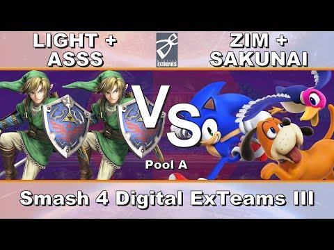 [DE] Smash 4 Digital ExTeams III - Pool A - LIGHT + ASSS vs ZIM + SAKUNAI