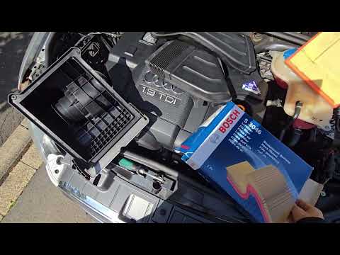 Audi A4 B7 1.9TDI Luftfilter/Air Filter Wechsel/Replace