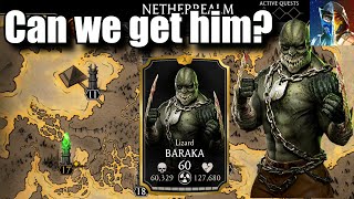 Can We Get Lizard Baraka From Quest 112 - The Depths? | MK Mobile | Trying to Get Lizard Baraka!