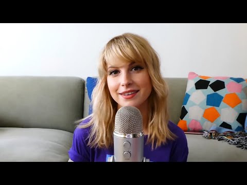 HAYLEY WILLIAMS DOES ASMR FOR 4 MINUTES  WHISPERING, NAIL TAPPING, CRUNCHING, UNBOXING