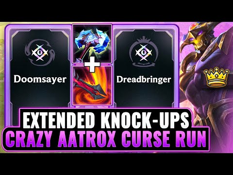 Extra Airborne Double Cursed Aatrox: Heavy CC + Big Bonks | League Arena Gameplay