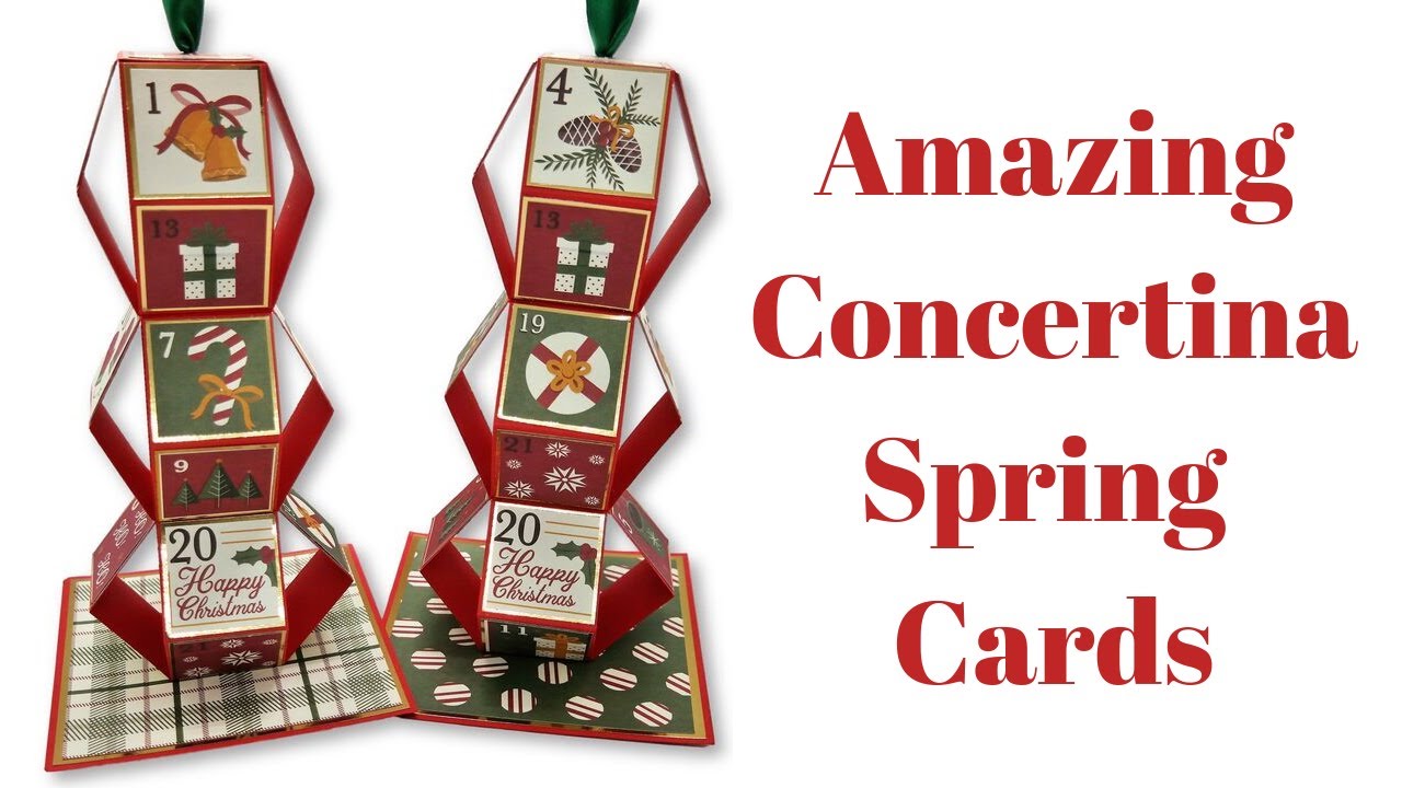 Amazing Concertina Spring Card | Christmas Advent Card