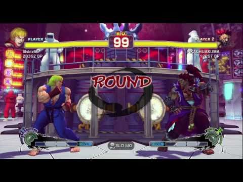 SSFIV RANKED BATTLE MATCH JR RODRIGUEZ ( AKUMA ) VS lilsicx66 ( KEN ) ON XBOX 360