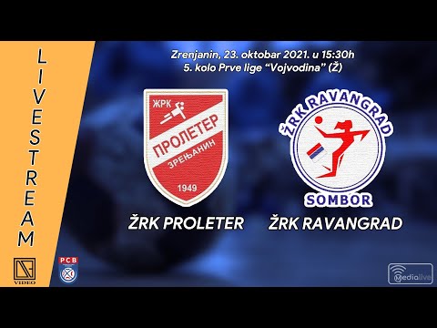 5. kolo PRL "Vojvodina" (Ž): ŽRK PROLETER (Zrenjanin) - ŽRK RAVANGRAD (Sombor)