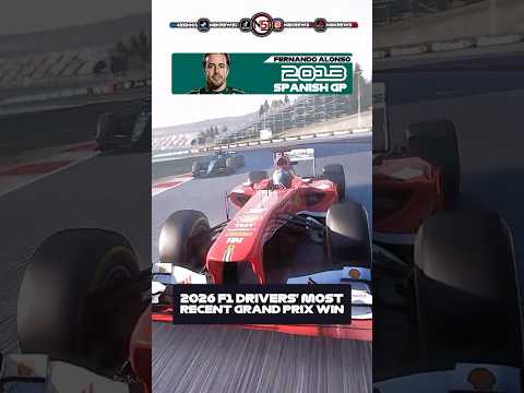 2026 F1 Drivers Most Recent Grand Prix Win #shorts #f1 #f1shorts