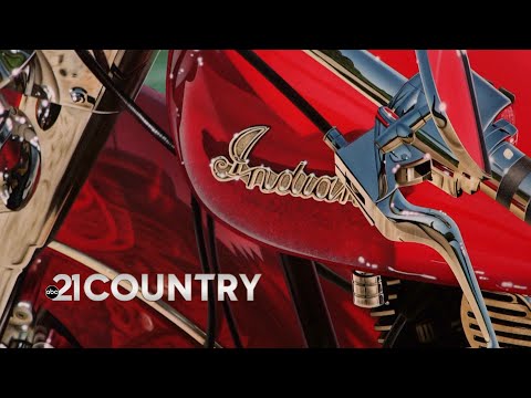 Thumbnail for ‘LUSTER’ art exhibit showcases realism, hyperreralism paintings of classic cars and motorcycles by June, Motorcycle, Automobile, classic car, rall, orange, classic cars, rally, Car, classic ca