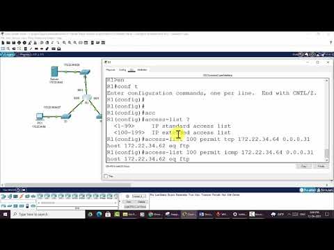 5.4.12 Packet Tracer - Configure Extended IPv4 ACLs   Scenario 1