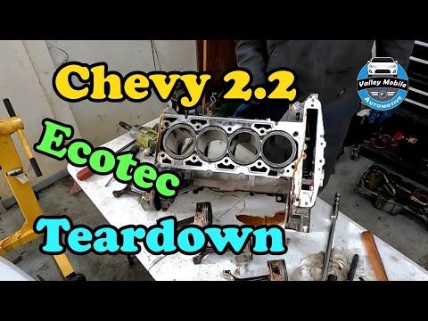 Chevy 2.2 Ecotec Engine Rebuild Teardown |  Engine Disassembly