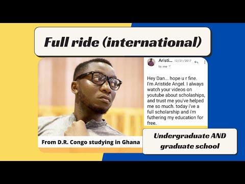 How to get a Fully Funded Scholarship (undergraduate & graduate school) as an international student Video